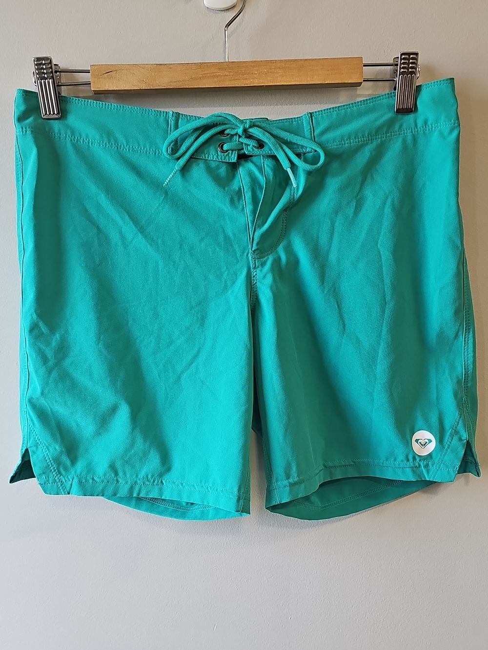 Roxy Small Turquoise Drawstring Swim Board Shorts